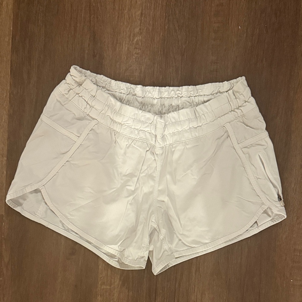 Lululemon Athletica White Athletic Shorts